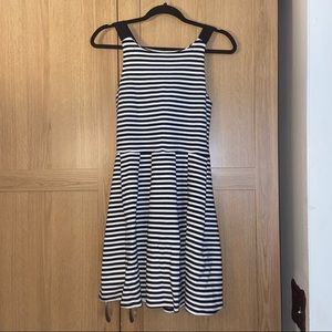 Black and White Striped Dress